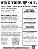 Singing Events